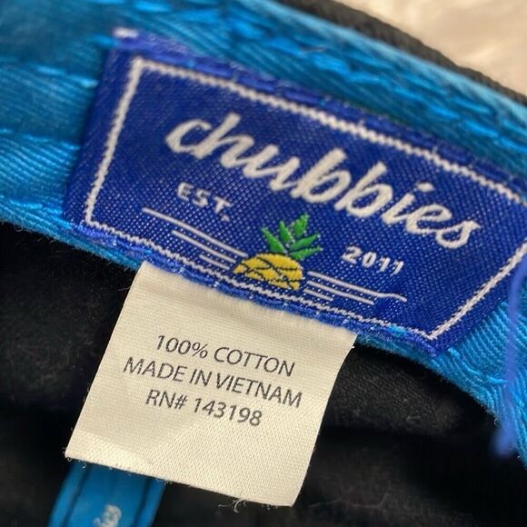 CHUBBIES Black Embroidered Parrot Palm Trees Unisex Baseball Style Cap Hat - Picture 8 of 8